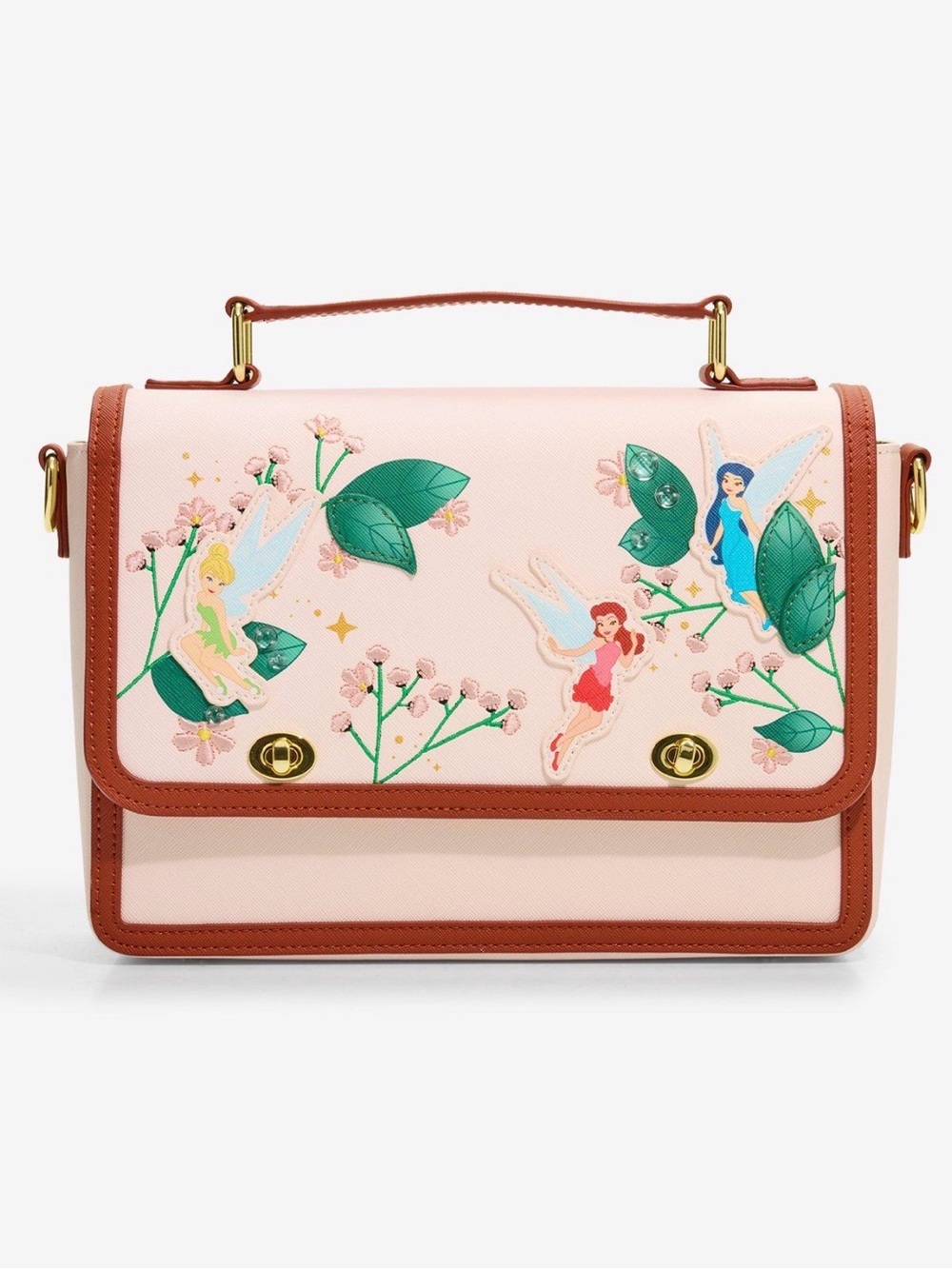 New Loungefly Disney Tinker Bell Fairies Crossbody Bag